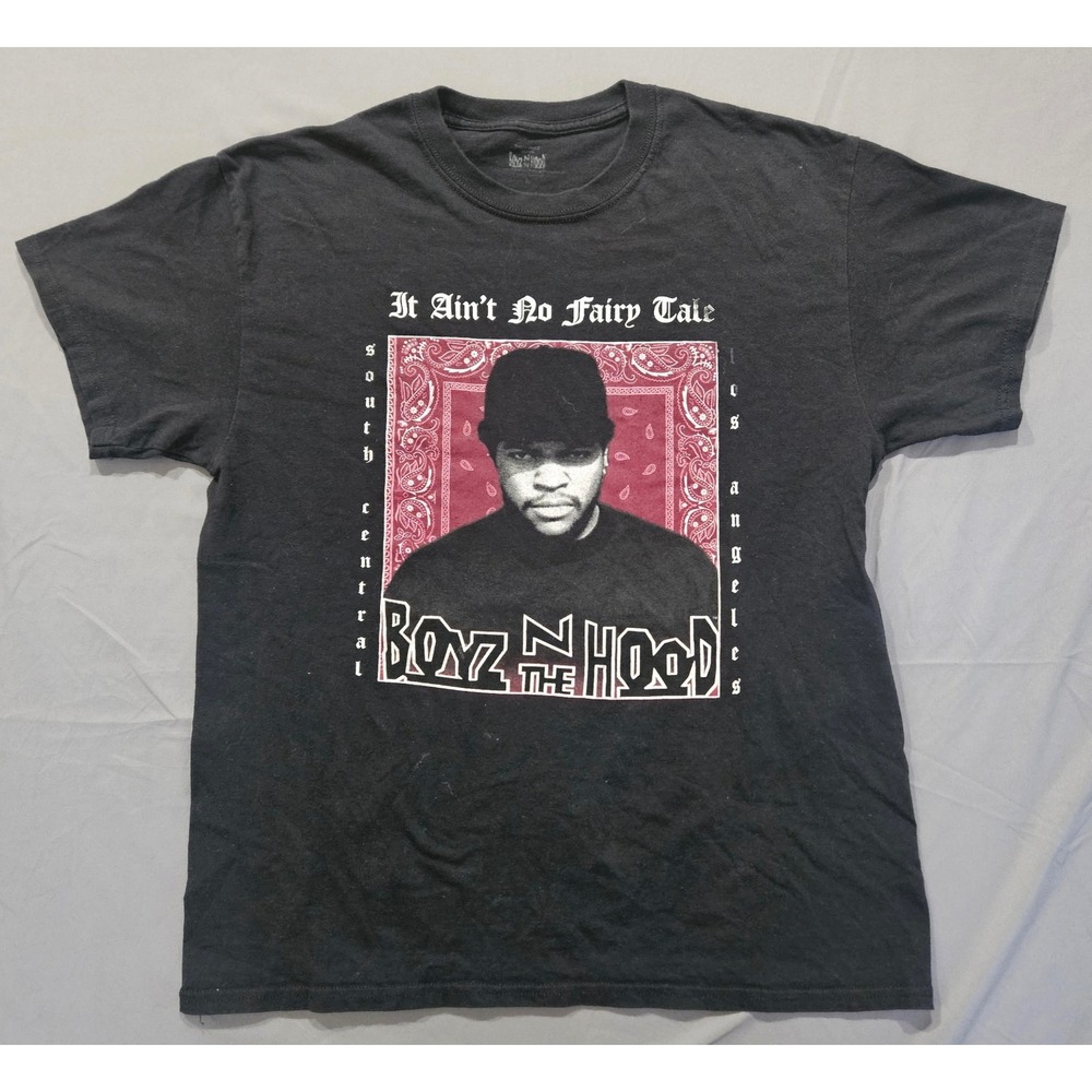 Boyz N The Hood Graphic T-Shirt Mens L Black Good Ice Cube Doughboy Tee